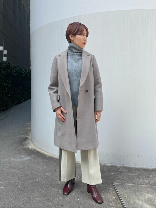 UNITED TOKYO EC事業部RINAさんのチェスターコートを使ったコーディネート ZOZOTOWN