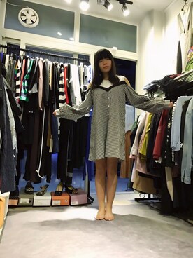 「可爱」｜扁扁 哥妹精品女装さん（レディース・166cm）の秋コーディネート
