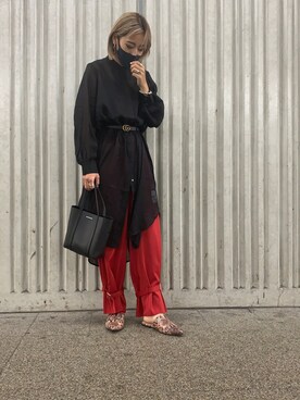 「H&M（エイチ・アンド・エム）のアイテム（スリッポン）」を使った、miiiiina0421さん（レディース・163cm）の夏コーディネート
