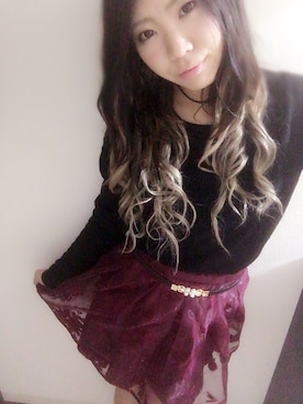 「#ガーリー」｜YUKIKO さん（レディース・165cm）の冬コーディネート