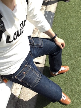 「Laundry（ランドリー）のアイテム」を使った、コワルスキーさん（メンズ・168cm）の春コーディネート