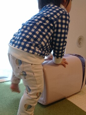 「アイテム（スウェット）」を使った、ibutanさん（キッズ・80cm）の秋コーディネート