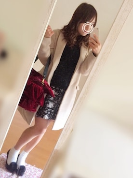「dazzlin（ダズリン）のアイテム（チェスターコート）」を使った、ｙｏｕさん（レディース・151cm）の冬コーディネート