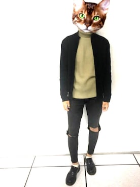 「ESPRIT（エスプリ）のアイテム（ムートンコート）」を使った、yoylll さん（メンズ・165cm）の冬コーディネート
