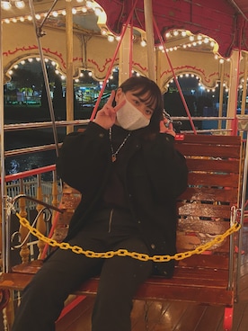 「BUBBLES（バブルス）のアイテム（アクセサリー）」を使った、えだまるるるさん（レディース・157cm）の秋コーディネート