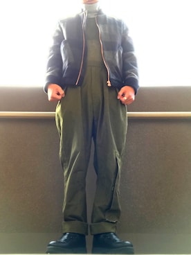 「FRANK LEDER（フランクリーダー）のアイテム（ジャケット/アウター）」を使った、Tebbyさん（メンズ・176cm）の秋コーディネート