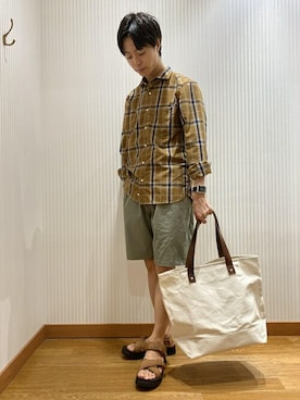 「menswear」｜「アイテム（アクセサリー）」を使った、東松さん（メンズ・168cm）の夏コーディネート