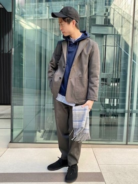 「Herschel Supply（ハーシェルサプライ）のアイテム」を使った、東松さん（メンズ・168cm）の秋コーディネート