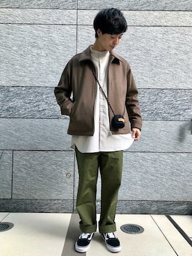 「KOMONO.（コモノ）のアイテム」を使った、東松さん（メンズ・168cm）の冬コーディネート