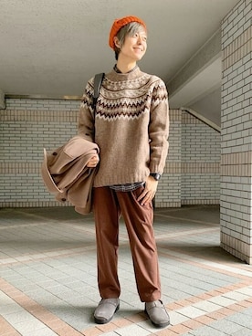 「SHIPS any（シップス エニィ）のアイテム（帽子）」を使った、東松さん（メンズ・168cm）の秋コーディネート