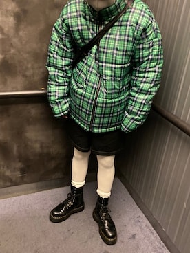 「白タイツ」｜ミサ(JEANASiS)さん（レディース・155cm・10代）の冬コーディネート