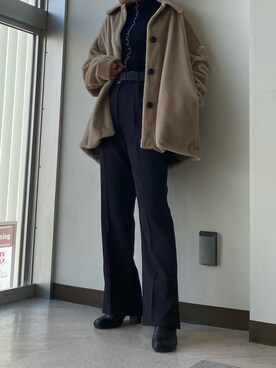 「メロートップス」｜「アイテム（ブーツ）」を使った、ミサ(JEANASiS)さん（レディース・155cm）の秋コーディネート
