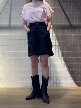 「ジーナシス」｜「アイテム（その他）」を使った、ミサ(JEANASiS)さん（レディース・155cm）の夏コーディネート