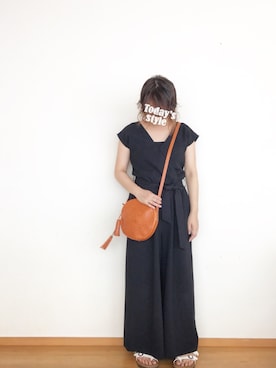 「SLOBE IENA（スローブイエナ）のアイテム（つなぎ/オールインワン）」を使った、ツナチョコさん（レディース・157cm）の夏コーディネート