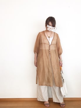 「ADER（アデル）のアイテム」を使った、ツナチョコさん（レディース・157cm）の夏コーディネート