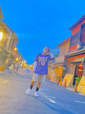 「NIKE（ナイキ）のアイテム（スニーカー、ホワイト系）」を使った、n_haruna26さん（レディース・158cm）の春コーディネート