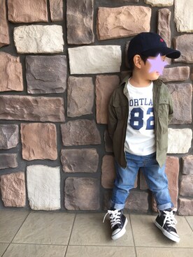 y&y(*˘︶˘*).｡.:*♡さん（キッズ・90cm）の春コーディネート