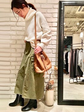 OUVRAGE CLASSEさん（レディース・158cm）の冬コーディネート