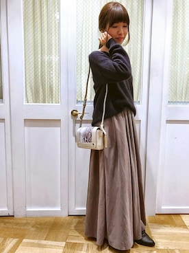 「FIRMIN（ファーミン）のアイテム」を使った、OUVRAGE CLASSEさん（レディース・158cm）の冬コーディネート