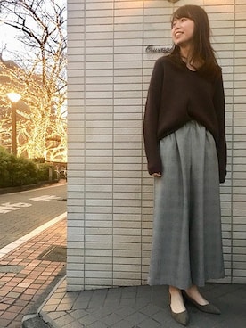 「OUVRAGE CLASSE（ウヴラージュクラス）のアイテム」を使った、OUVRAGE CLASSEさん（レディース・158cm）の冬コーディネート