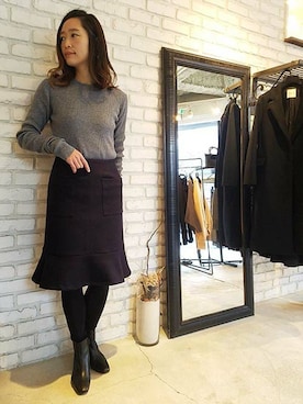 OUVRAGE CLASSEさん（レディース・158cm）の冬コーディネート