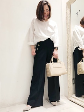 「FIRMIN（ファーミン）のアイテム」を使った、OUVRAGE CLASSEさん（レディース・158cm）の春コーディネート