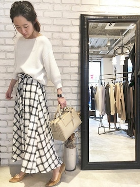 「FIRMIN（ファーミン）のアイテム」を使った、OUVRAGE CLASSEさん（レディース・158cm）の春コーディネート