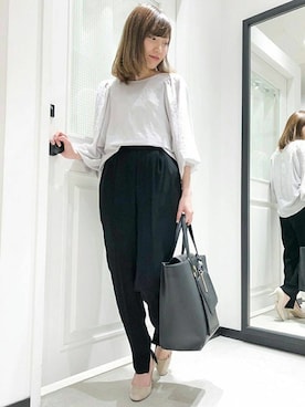 「FIRMIN（ファーミン）のアイテム」を使った、OUVRAGE CLASSEさん（レディース・158cm）の春コーディネート