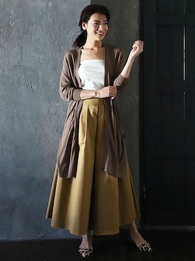 「C'ast vague（セベージュ）のアイテム」を使った、OUVRAGE CLASSEさん（レディース・165cm）の夏コーディネート