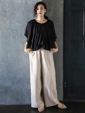 「C'ast vague（セベージュ）のアイテム」を使った、OUVRAGE CLASSEさん（レディース・165cm）の夏コーディネート