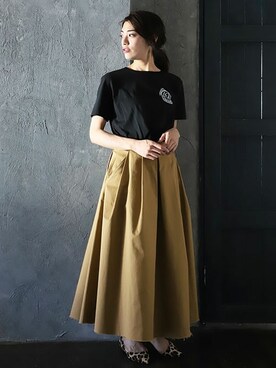 「C'ast vague（セベージュ）のアイテム」を使った、OUVRAGE CLASSEさん（レディース・165cm）の夏コーディネート