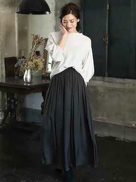 「C'ast vague（セベージュ）のアイテム」を使った、OUVRAGE CLASSEさん（レディース・165cm）の夏コーディネート