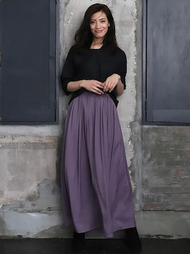 「C'ast vague（セベージュ）のアイテム」を使った、OUVRAGE CLASSEさん（レディース・165cm）の夏コーディネート