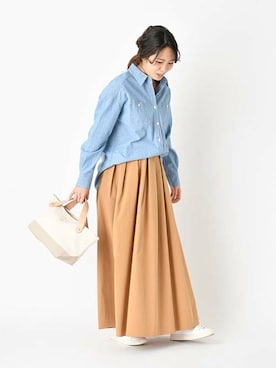 「CONVERSE（コンバース）のアイテム（バッグ）」を使った、OUVRAGE CLASSEさん（レディース・158cm）の冬コーディネート