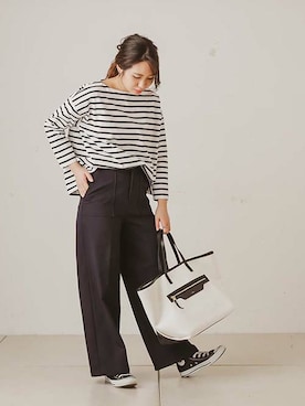 「FIRMIN（ファーミン）のアイテム」を使った、OUVRAGE CLASSEさん（レディース・158cm）の春コーディネート