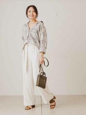 「FIRMIN（ファーミン）のアイテム」を使った、OUVRAGE CLASSEさん（レディース・158cm）の春コーディネート