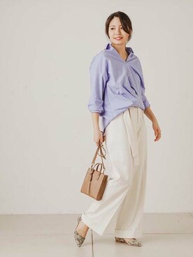 「FIRMIN（ファーミン）のアイテム」を使った、OUVRAGE CLASSEさん（レディース・158cm）の春コーディネート