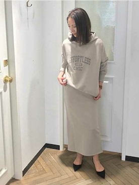 「C'ast vague（セベージュ）のアイテム」を使った、OUVRAGE CLASSEさん（レディース・158cm）の春コーディネート