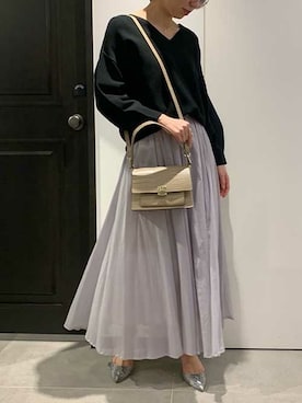 「C'ast vague（セベージュ）のアイテム」を使った、OUVRAGE CLASSEさん（レディース・160cm）の春コーディネート