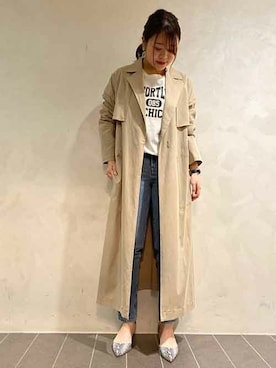 「C'ast vague（セベージュ）のアイテム」を使った、OUVRAGE CLASSEさん（レディース・159cm）の春コーディネート