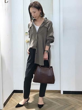 「C'ast vague（セベージュ）のアイテム」を使った、OUVRAGE CLASSEさん（レディース・158cm）の春コーディネート