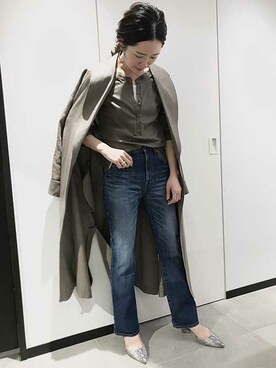 「C'ast vague（セベージュ）のアイテム」を使った、OUVRAGE CLASSEさん（レディース・163cm）の春コーディネート