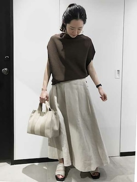 「OUVRAGE CLASSE（ウヴラージュクラス）のアイテム」を使った、OUVRAGE CLASSEさん（レディース・163cm）の春コーディネート