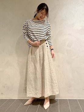 「C'ast vague（セベージュ）のアイテム」を使った、OUVRAGE CLASSEさん（レディース・158cm）の春コーディネート