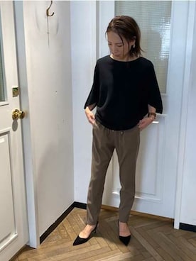 「C'ast vague（セベージュ）のアイテム」を使った、OUVRAGE CLASSEさん（レディース・158cm）の春コーディネート