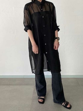 「YANUK（ヤヌーク）のアイテム」を使った、OUVRAGE CLASSEさん（レディース・158cm）の春コーディネート