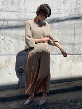 「C'ast vague（セベージュ）のアイテム」を使った、OUVRAGE CLASSEさん（レディース・158cm）の春コーディネート