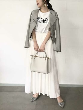 「C'ast vague（セベージュ）のアイテム」を使った、OUVRAGE CLASSEさん（レディース・163cm）の春コーディネート