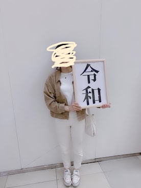 「northface」｜「アイテム（その他アウター）」を使った、miiさん（レディース・158cm）の春コーディネート