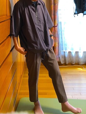 「Tabio（タビオ）のTabio MEN/ メンズ 太リブショートソックス（ソックス/靴下）」を使った、Gamiさん（メンズ・170cm）の夏コーディネート